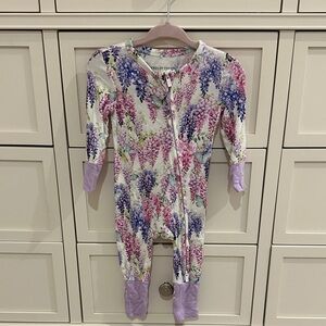 Posh Peanut Purple and Pink Floral Footie